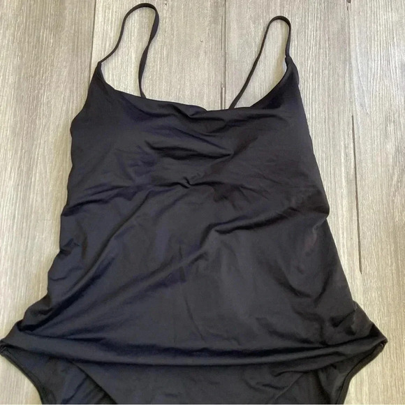 NWOT Everlane The String One-Piece ReNew Swimsuit In Black Minimalist XXL - Picture 5 of 10